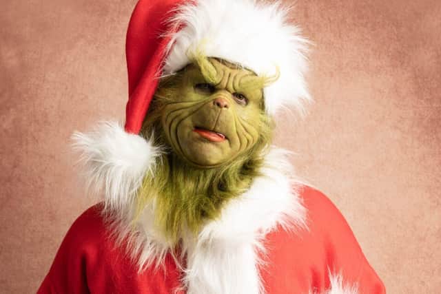 The Yorkshire Grinch played by actor and presenter Ryan Swain