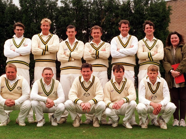 Woodhouse Cricket Club team who played in Division 1of the Leeds League pictured in May 1996. Back row, from left, are Scott Johnson, Johnny Johnson, Steve Harrison, Paul Sutherland, Richard Sullivan, Julian Bates. and Sharon Jones (scorer).Front row, from left, are Andy Bowes, Steve Dobson, Chris Carden (captain), Steve Bray and Dave Littlewood.