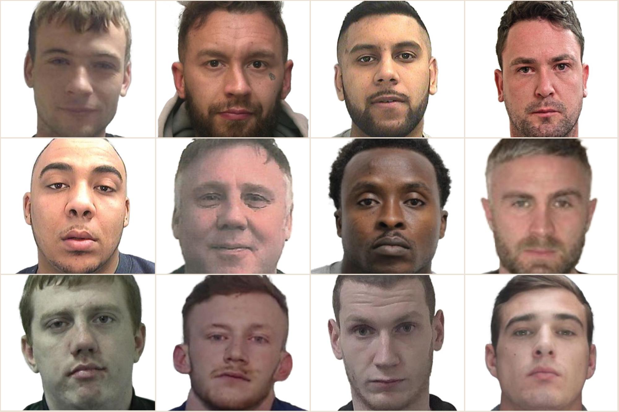 These are twelve of the UK's most wanted fugitives - have you seen them?