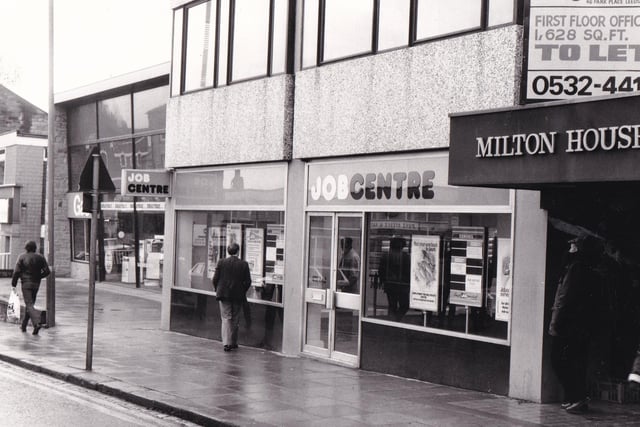 Morley's Job Centre pictured in November 1982.