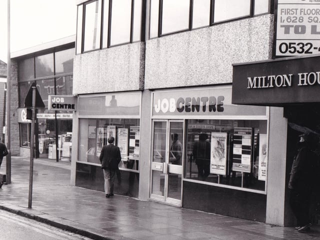 Morley's Job Centre pictured in November 1982.