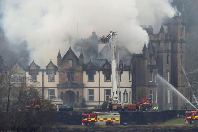 The fire started after hot ashes were placed in a concierge cupboard in the main reception area. Picture: PA