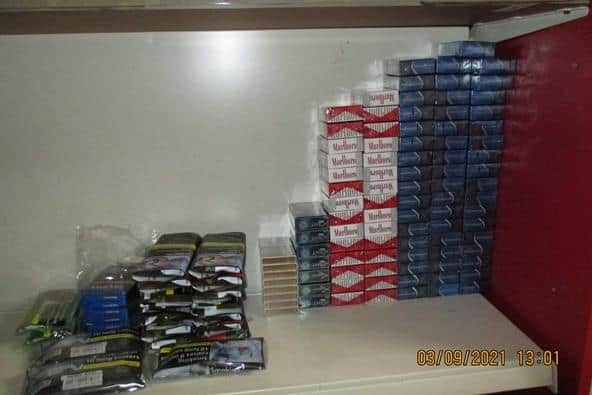The combined totals of items seized from Chapel Street Convenience Store wa: 179,020 cigarettes and 99kg of Hand Rolling Tobacco. Photo: West Yorkshire Trading Standards Service