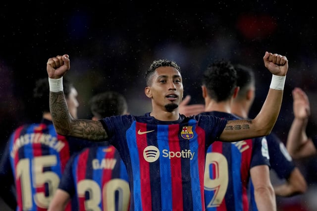 Leeds' attacking talisman of 2020/21 and 2021/22 joined Catalan giants Barcelona in a big money transfer last summer. Despite criticism during the early part of the season, the Brazilian has come to be regarded as one of Xavi Hernandez's most relied upon players. In his first season at Camp Nou, the 26-year-old also became a Spanish champion. (Photo by Alex Caparros/Getty Images)