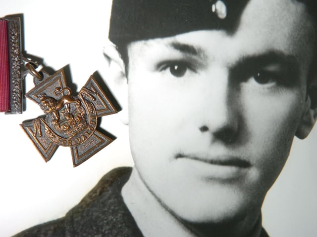He was the courageous Leeds airman whose extraordinary bravery under fire saw him awarded the nation’s highest military honour. In August 1943 he was captain of a short Stirling heavy bomber that came under heavy fire whilst on a sortie to Turin, killing the plane’s navigator and a number of other crewmen whilst Flt Sgt Aaron himself lost the use of his right arm and part of his face. Determined to save his remaining crew despite his horrific injuries, severe injuries, Flt Sgt Aaron directed the stricken plane towards North Africa, returning to the cockpit to rally his fellow airmen and help them through a hazardous landing at Bône airfield, Algeria.
Nine hours after the landing, Flt Sgt Aaron collapsed and died of exhaustion. He was buried with full military honours at Bône Military Cemetery. He was awarded the Victoria Cross posthumously in November 1943.