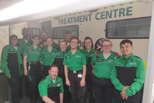 St John Ambulance volunteers