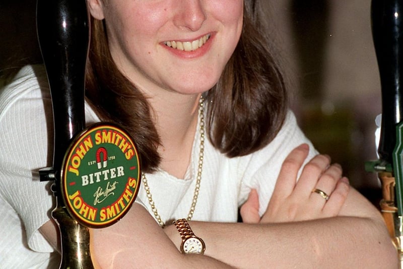 Do you remember Shelley Middleton? She was a barmaid at Churwell W.M.C pictured in July 1996.