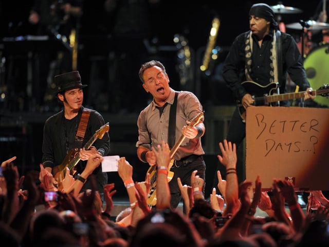 Bruce Springsteen on stage in July 2013.