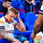 The disappointment shows as Leeds Rhinos forward Mikolaj Oledzki reflects on England's loss to Australia in the second Ashes Test. Picture by Olly Hassell/SWpix.com.