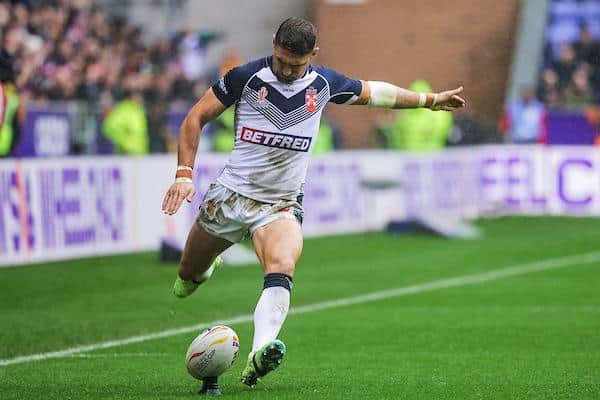 Tommy Makinson scored 30 points for England from five tries and as many goals. Picture by Alex Whitehead/SWpix.com.
