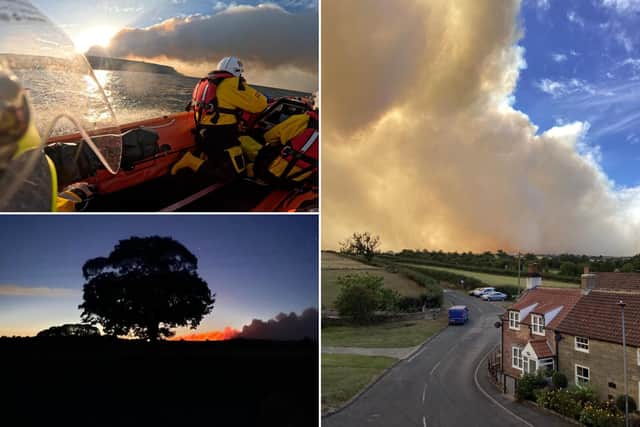 Dramatic shots of the Langdale Moor fire and smoke, as taken by our readers.