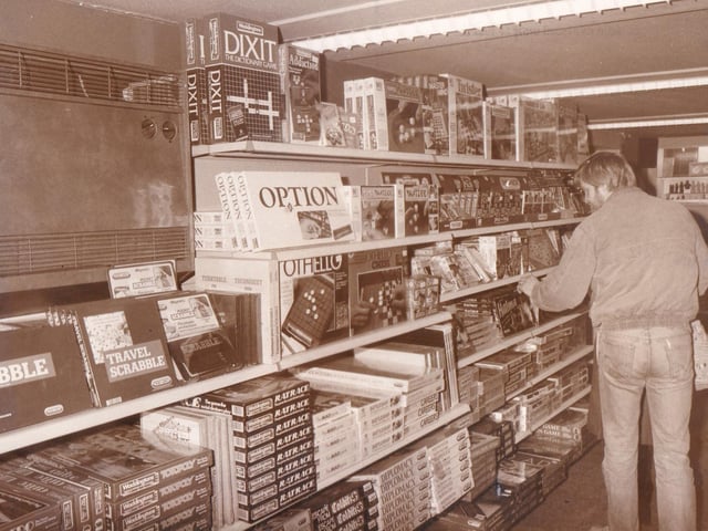 The new store stocked a huge selection of board games.