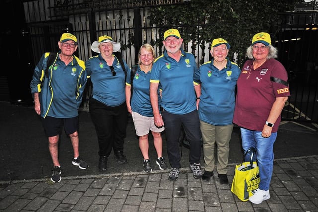 Fans at the England v Australia Test at Headingley.