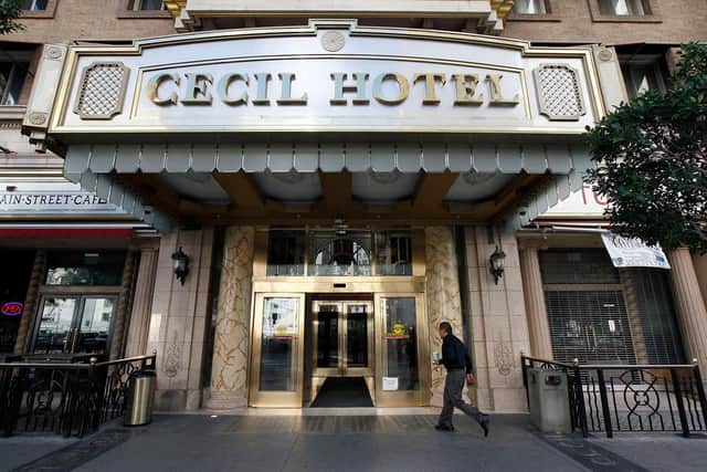 The Cecil is where the last known sighting on Lam was before her body was found in a water tank at the top of the LA hotel. (Picture: Nick Ut/AP/Shutterstock)