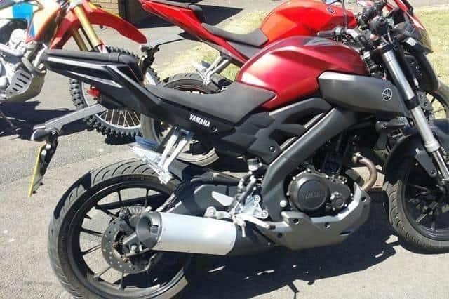 A stolen motorbike seized during a police operation in Leeds. Picture: West Yorkshire Police