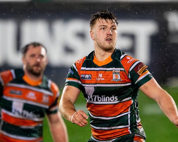 Hunslet RLFC's Billy Jowitt has been sidelined with a broken arm. Picture by Allan McKenzie/SWpix.com.