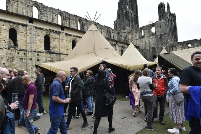 The festival is held at Kirkstall Abbey a ruined Cistercian monastery.