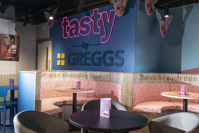 The new Leeds cafe is the sixth Tasty by Greggs in the country, all located in Primark stores