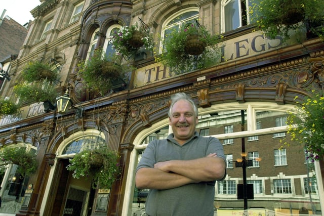 Brian Holmes, landlord of the Three Legs pub in Leeds.