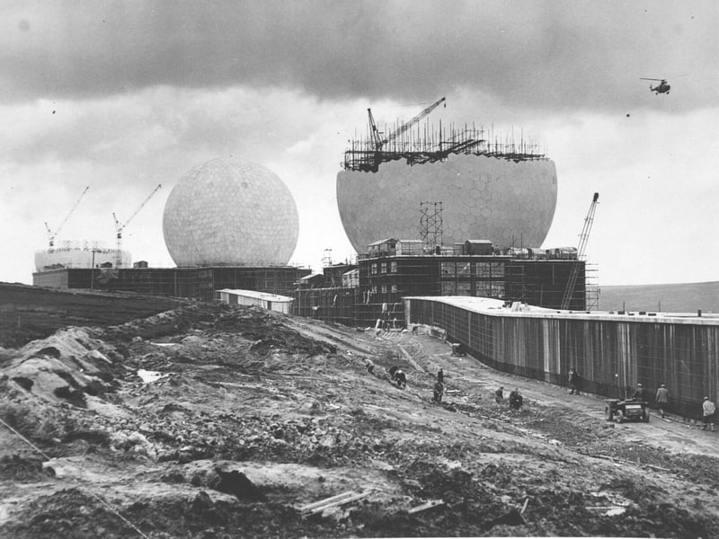 The construction of Fylingdales in October 1962.