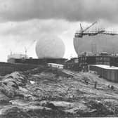 The construction of Fylingdales in October 1962.