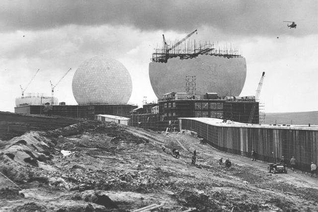 The construction of Fylingdales in October 1962.