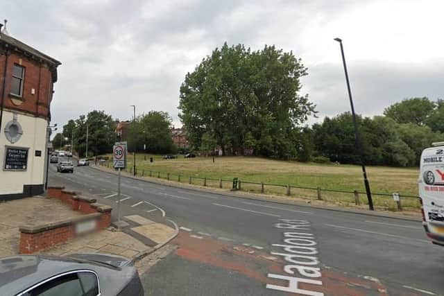 A fire was started on Burley Village Green