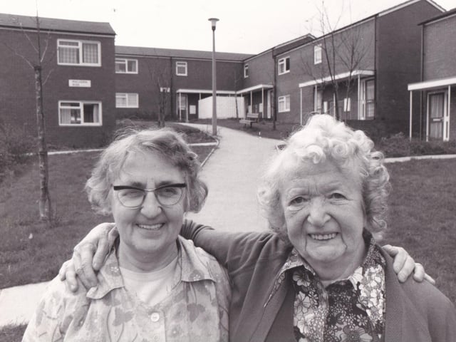 "Neighbourliness has not died" agreed Malvern Rise residents Emily Cooper, left, and Eveline Winterbottom in May 1979.