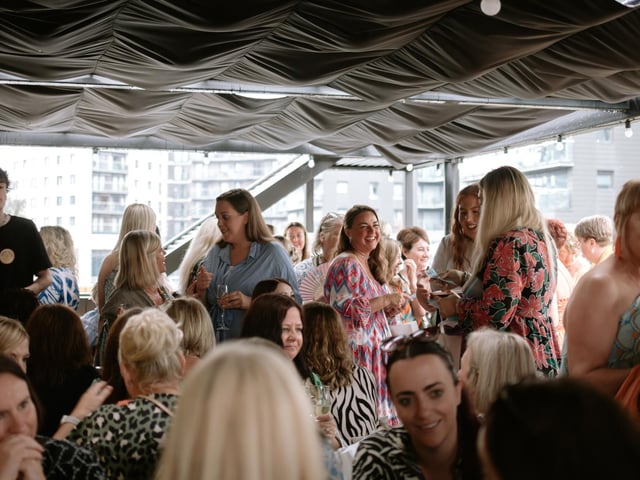 The event gathered more than 200 women, from the 'Friends of The Style Attic' Facebook group, at The Canary, Leeds Dock.