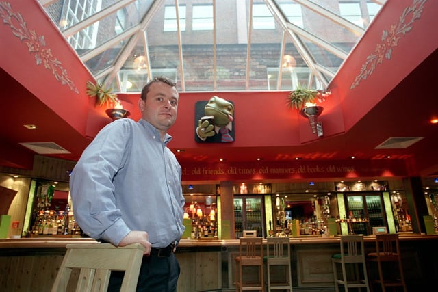 Do you remember the toad on the wall at city centre bar Firehouse? Pictured in October 1999.