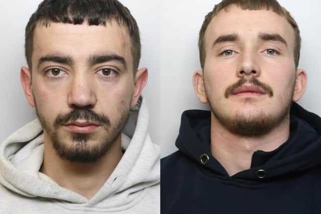 Bledi Allaraj, 21, left, and Ditmir Alijaj, 22, both of no fixed abode pleaded guilty to the production of cannabis after they were caught tending to more than 500 plants at the former home of The Bulls Head pub, in St Matthew’s Street, Holbeck, Leeds. They were sentenced to three years' imprisonment at Leeds Crown Court on November 17. Photo: West Yorkshire Police.