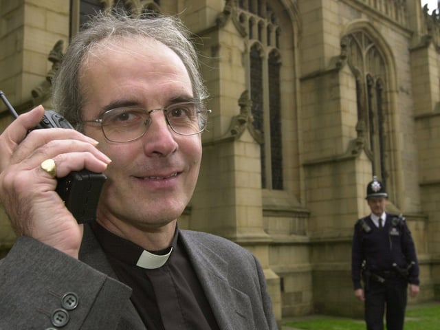 Cannon Richard Capper of Wakefield Cathedral had the use of a two way radio to contact Sargent Ian Froggatt of the Wakefield Police when there are disturbances on the grounds.