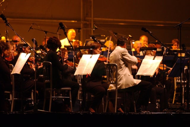 The orchestra at Classical Fantasia in September 2003.