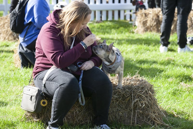 Megan Taylor was understandably proud of pup Bailey, who came third in the best puppy competition.