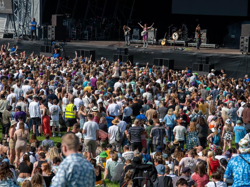 Live at Leeds in the Park 2023, Temple Newsam, Leeds. Kate Nash on stage.