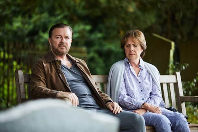 Ricky Gervais and  Penelope Wilton in critically acclaimed black comedy After Life