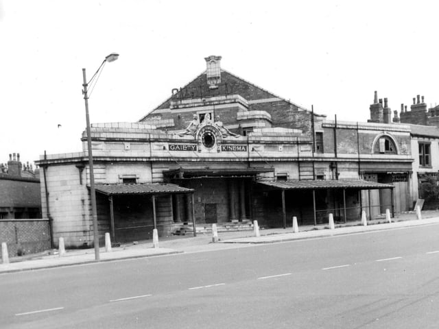 The Gaiety Kinema on Roundhay Road by the junction with Gathorne Terrace pictured in May 1966. The cinema had closed on February 22, 1958 and is seen here with its entrance boarded up. Designed by architect G. Frederick Bowman of Greek Street, it had originally opened on July 6, 1921. It was eventually demolished and the Gaiety public house opened on the site on December 7, 1972.