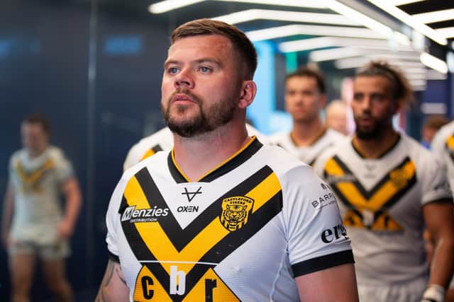 Liam Hood is being assessed after returning from a neck injury when Castleford Tigers lost to Wakefield Trinity at Magic Weekend. Picture by Callum Pilkington/SWpix.com.