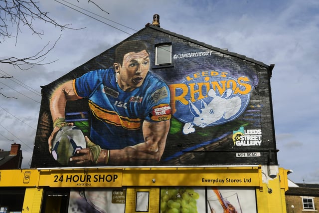 No list of street art in Leeds would be complete without this mural of Kevin Sinfield in Ash Road, Headingley. The Leeds Rhinos legend has inspired thousands with his mammoth fundraisers and intrepid challenges for charities, and this artwork near Headingley Stadium - which was commissioned by Leeds Street Gallery and painted by James Archer - celebrates that work.