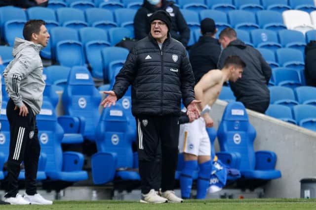 Marcelo Bielsa, Manager of Leeds United (Photo by John Sibley - Pool/Getty Images)