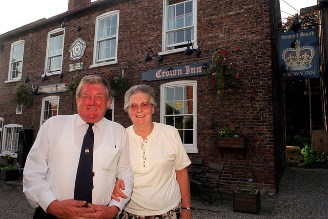 Do you remember Geoff and Angela Pears. They ran the The Crown Inn at Bolton Percy near Tadcaster. The couple are pictured in August 1997.