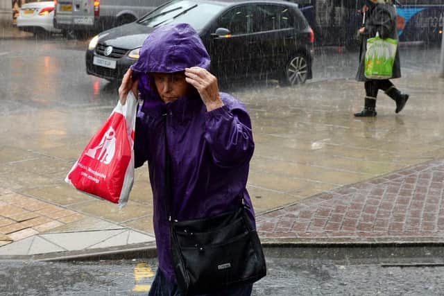 Leeds will see heavy rain today.  Picture Bruce Rollinson