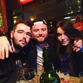 James Derrig with his brother, John, and his sister