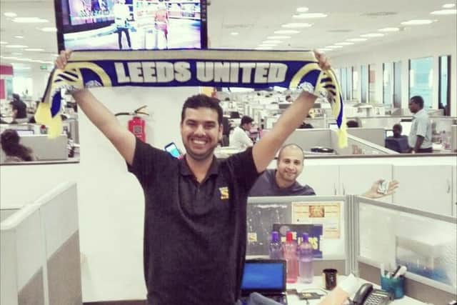 Abhinav Shukla has become known among his colleagues in Mumbai, India, for his love of Leeds United.