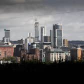 Leeds skyline from Beeston. Picture taken by Simon Hulme 28th August 2025