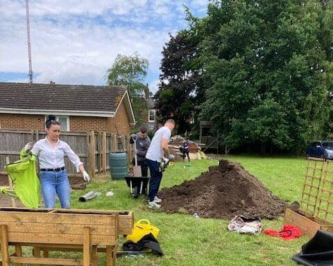 Lovell digs in to help create an edible garden at York Primary School