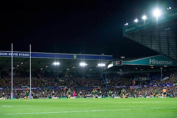 Elland Road staged a semi-final, between Australia and New Zealand, at last year's Rugby League World Cup. Picture by Allan McKenzie/SWpix.com