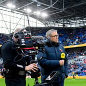 Mark Chapman, left and Warrington Wolves coach Sam Burgess are part of the BBC team for Saturday's third Ashes Test at AMT Headingley on Saturday. Picture by Allan McKenzie/SWpix.com.