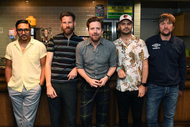 Ricky Wilson (centre) and guitarist Andrew White (far right) both studied at Leeds Metropolitan University, during which time they met Nick Hodgson and went on to form a band that would later become the Kaiser Chiefs. The band became renowned locally for their energetic live shows and the release of their debut album 'Employment' in 2005 quickly made them one of the country's biggest acts. Picture Jonathan Gawthorpe
