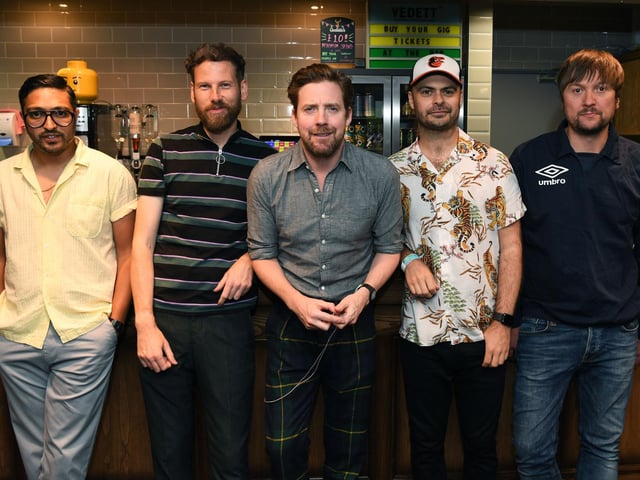 Ricky Wilson (centre) and guitarist Andrew White (far right) both studied at Leeds Metropolitan University, during which time they met Nick Hodgson and went on to form a band that would later become the Kaiser Chiefs. The band became renowned locally for their energetic live shows and the release of their debut album 'Employment' in 2005 quickly made them one of the country's biggest acts. Picture Jonathan Gawthorpe